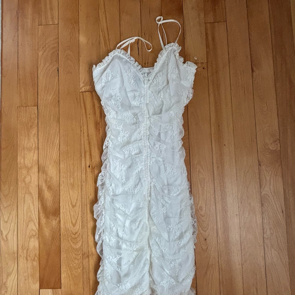 Windsor White Lace Mini Dress